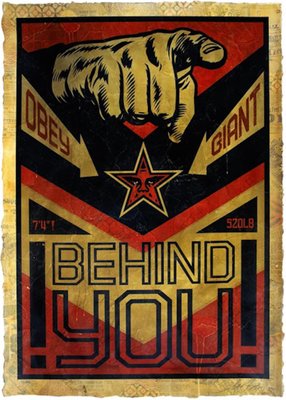 Shepard Fairey (Obey), Behind You HPM, 2009, Mixed Media-KHH-2028534