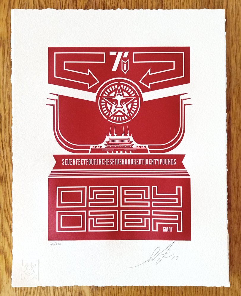 Shepard Fairey (Obey), Chinese Soldiers, Typographic Print