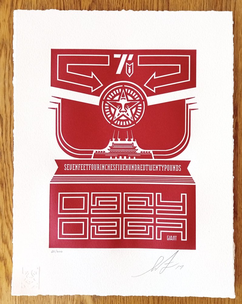 Shepard Fairey (Obey), Chinese Soldiers, Typographic Print