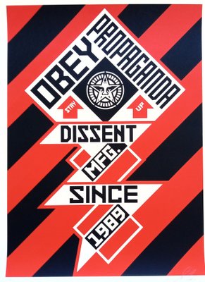 Shepard Fairey (Obey), Constructivist Banner Black, Screenprint-KHH-1743947