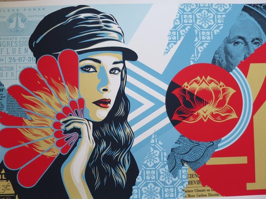 Shepard Fairey (Obey), Fan the Flames, 2019, Screenprint-KHH-1791053