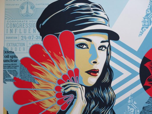 Shepard Fairey (Obey), Fan the Flames, 2019, Screenprint-KHH-1791053