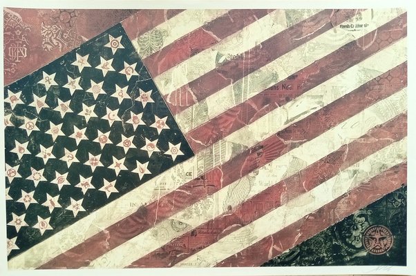 Shepard Fairey (Obey), Flag, 2011, Offset Print-KHH-1387793