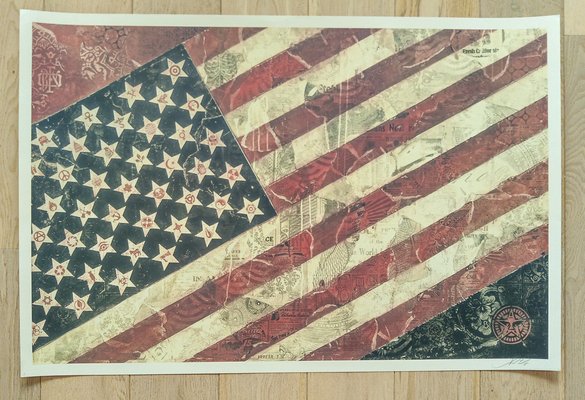 Shepard Fairey (Obey), Flag, 2011, Offset Print-KHH-1387793