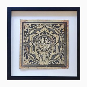 Shepard Fairey (Obey), Lotus Woman AC HPM, 2013, Screen Print and Paper Collage on Lp Cover-KHH-2028533