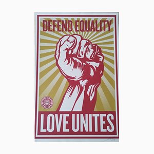 Shepard Fairey (Obey), Love Unites, 2008, Screen Print-KHH-2028531