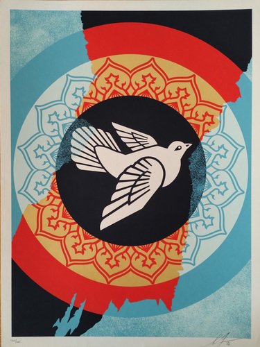 Shepard Fairey (Obey), Peace Dove Holiday, 2020, Silkscreen