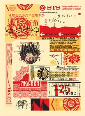 Shepard Fairey (Obey), Station to Station, 2012, Screen Prints, Set of 4-KHH-2028524