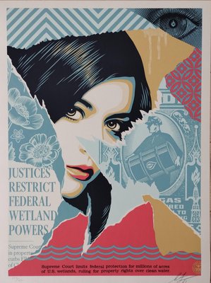 Shepard Fairey (Obey), Wetland Powers, 2023, Screenprint-KHH-2023108