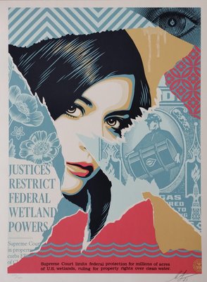 Shepard Fairey (Obey), Wetland Powers, 2023, Screenprint-KHH-2023108