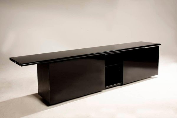 Sheraton Acerbis Black Lacquered Sideboard, 1970s-XDW-2019540