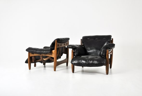 Sheriff Lounge Chairs by Sergio Rodrigues for Isa, 1960s, Set of 2-HFM-2041900