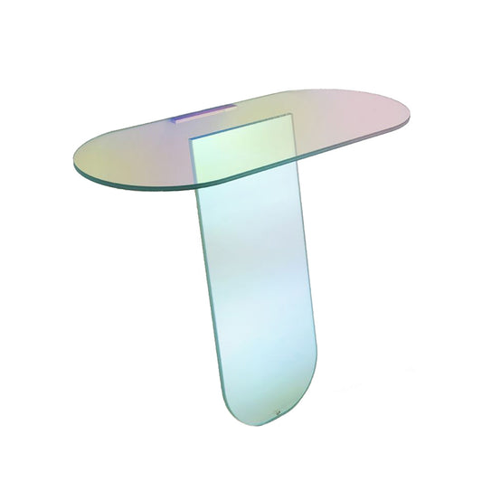 Shimmer - Oval Crystal Console Table by Glas Italia