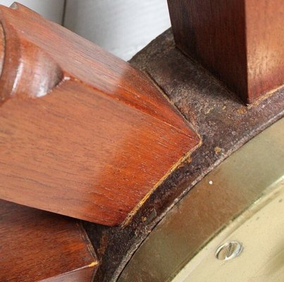 Ship's Steering Wheel in Teak, Early 20th Century-RVK-944882