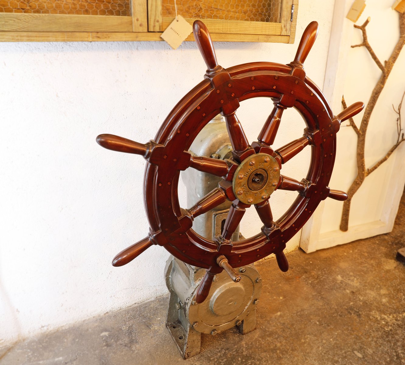 Ship Steering Wheel from Sons of J. Barrera, 1950s