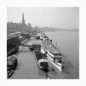 Ships Anchoring at the Old City of Duesseldorf, Germany 1937-DYV-995290