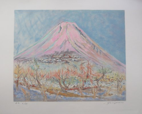 Shizuka Murayama, Fuji San, 20th-Century, Lithograph-KHH-1199356