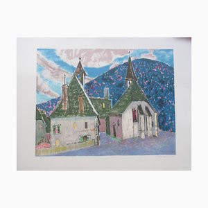 Shizuka Murayama, Village in Corrèze, Lithograph-KHH-1199357