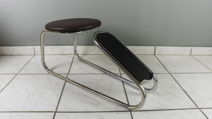 Shoe Stool with Seat & Mirror Stand Set, Vienna, 1920s-SPD-809050