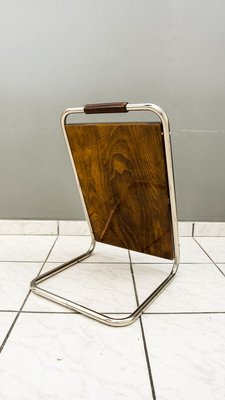 Shoe Stool with Seat & Mirror Stand Set, Vienna, 1920s-SPD-809050