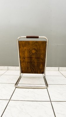 Shoe Stool with Seat & Mirror Stand Set, Vienna, 1920s-SPD-809050