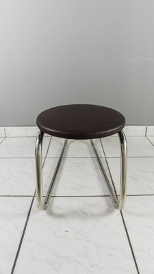 Shoe Stool with Seat & Mirror Stand Set, Vienna, 1920s-SPD-809050