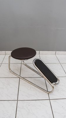 Shoe Stool with Seat & Mirror Stand Set, Vienna, 1920s-SPD-809050