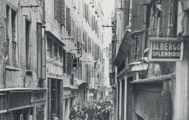 Shopping Street, 1950s, Black and White Photograph-DYV-1223871