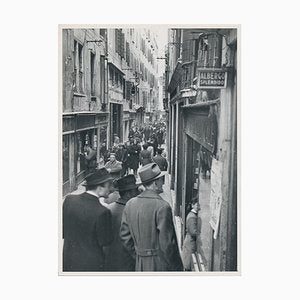 Shopping Street, 1950s, Black and White Photograph-DYV-1223871