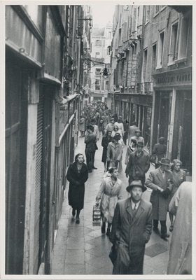 Shopping Street, Italy, 1950s, Black & White Photograph-DYV-1236157