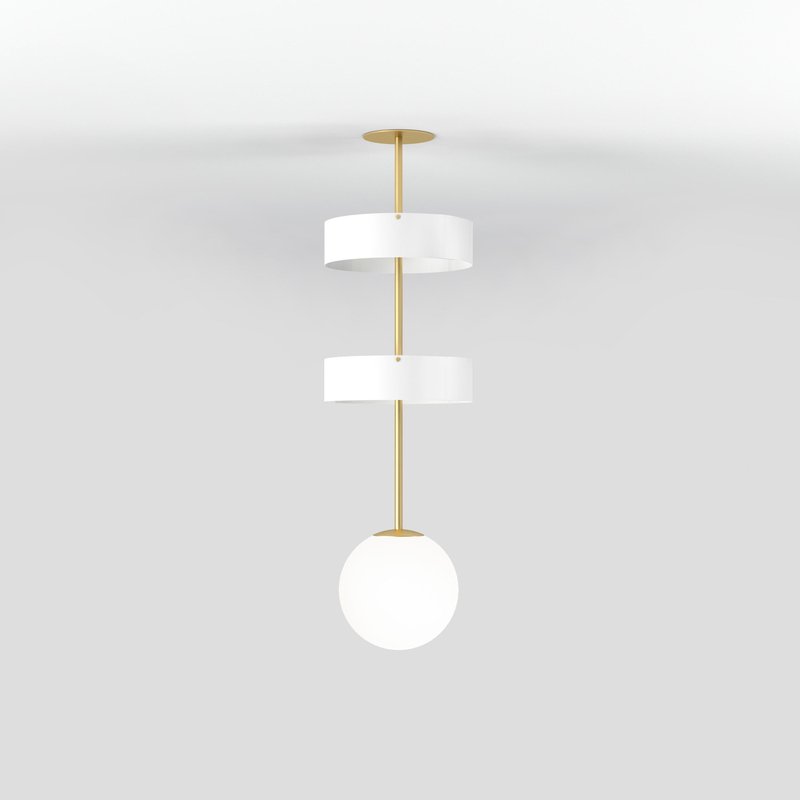 Short Circles and Globe Pendant Light by Atelier Areti