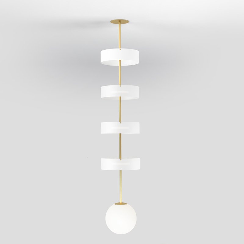 Short Circles and Globe Pendant Light by Atelier Areti