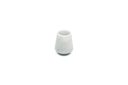 Short Vase in White Carrara Marble