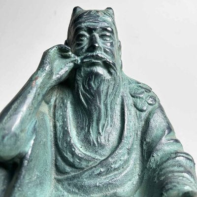 Shōwa Era Bronze Shino Statue, Japan-DWL-1799427