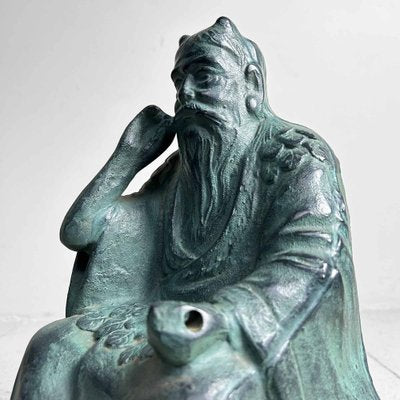 Shōwa Era Bronze Shino Statue, Japan-DWL-1799427