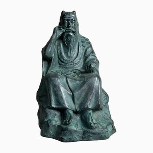 Shōwa Era Bronze Shino Statue, Japan-DWL-1799427