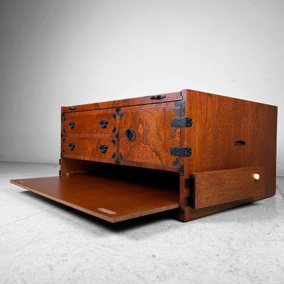 Shōwa Era Low Tansu Cabinet, Japan, 1970s-DWL-1780697