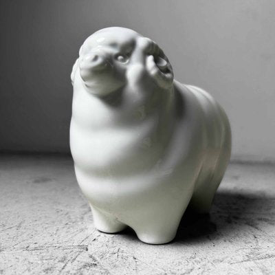 Shōwa Era Porcelain Sheep from Arita, 1980s-DWL-1816764