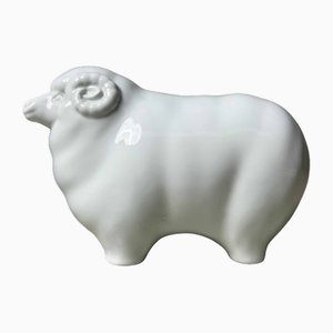 Shōwa Era Porcelain Sheep from Arita, 1980s-DWL-1816764