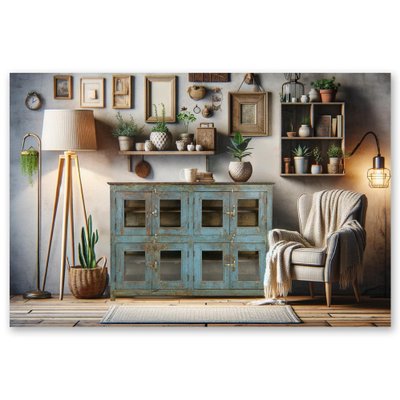 Showcase Buffet in Patinated Wood-NQ-1823132