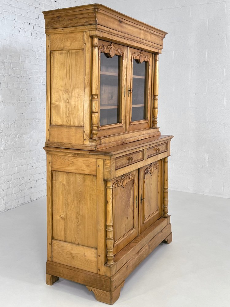 Showcase Buffet in Wood and Glass, 1890s