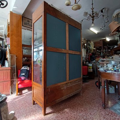 Showcase Credenza with Back Mirrors Glass Tops and Drawers-RAQ-1817070