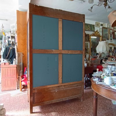 Showcase Credenza with Back Mirrors Glass Tops and Drawers-RAQ-1817070