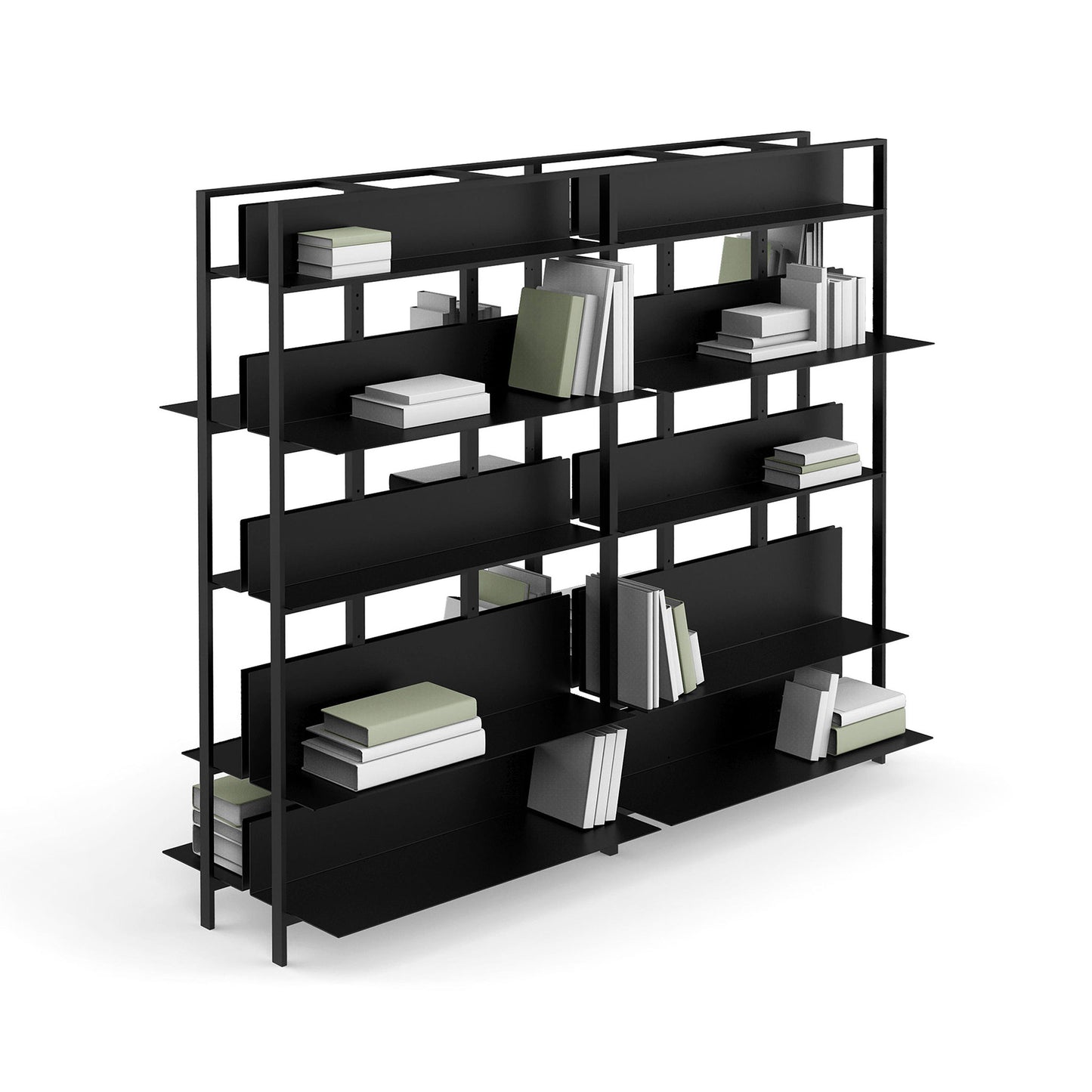 SHTEF - Freestanding aluminium bookcase (Request Info)