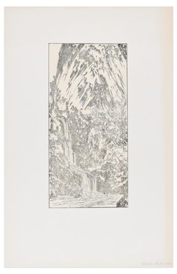 Shuko Yishi, Landscape, Original Woodcut, 19th-Century-ZCI-920612