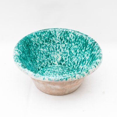 Sicilian Enamelled Bowl for Food, 1920s-NZV-2027612