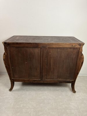 Sicilian Wooden Chest of Drawers with Marble Top, 1930s-YST-1768693