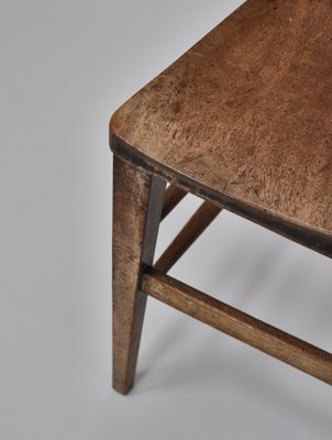 Side Chair in Patinated Mahogany in the Style of Fritz Hansen, Denmark-WRF-952997