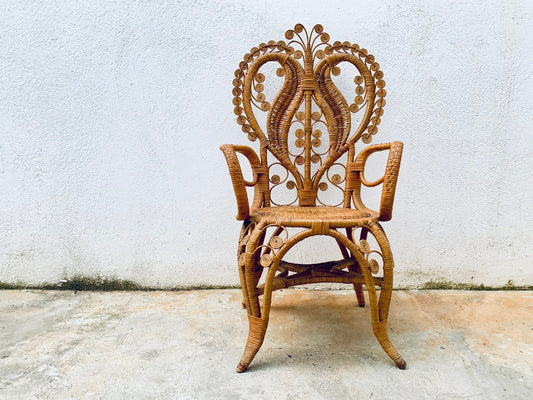 Side Chair with Snail Arms by Pons Leyva, Castellón, 1966