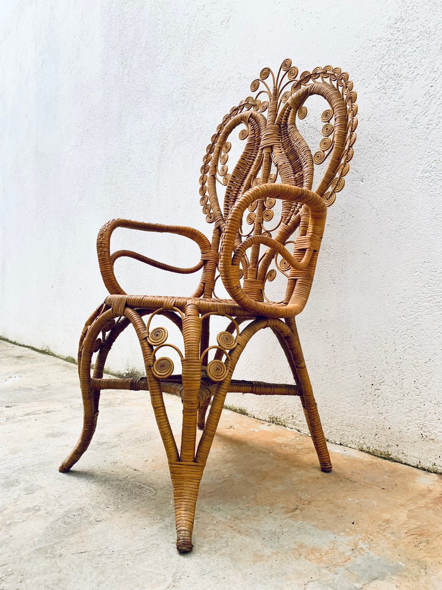 Side Chair with Snail Arms by Pons Leyva, Castellón, 1966